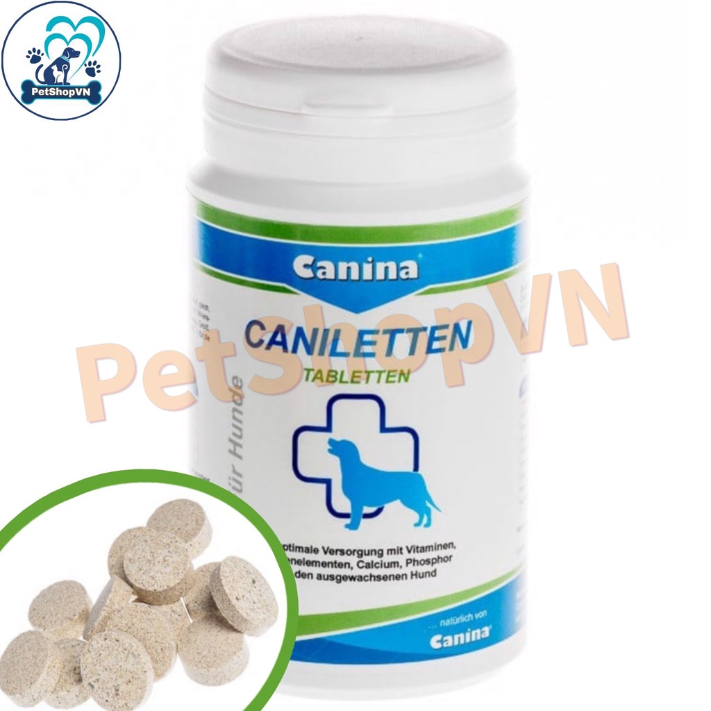 Canxi Cho Chó Bầu Và Chó Trưởng Thành CANINA CANILETTEN - Chính Hãng - Nhập Khẩu Đức
