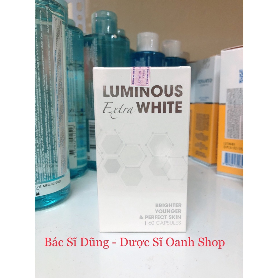 Viên uống trắng da, trẻ hóa da và giảm nám LUMINOUS EXTRA WHITE