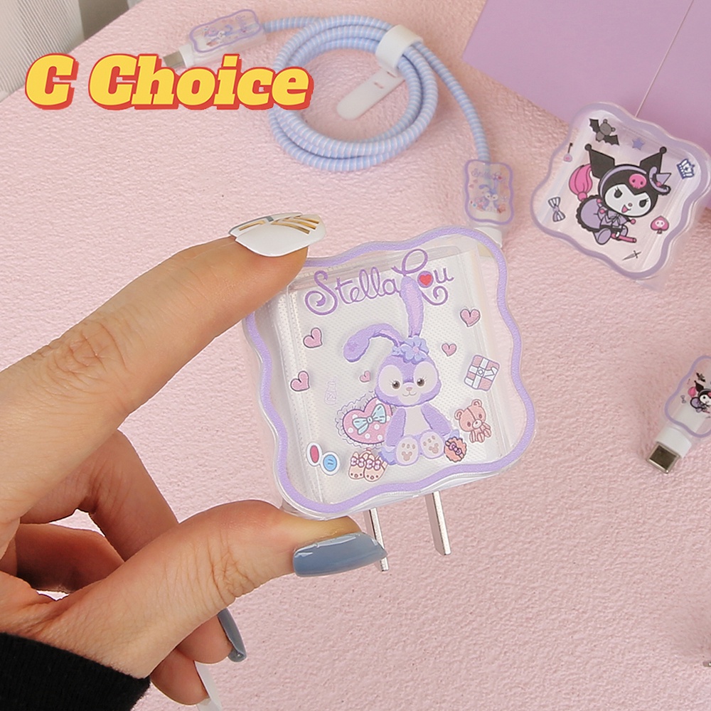 Ốp Điện Thoại 5 Trong 1 Họa Tiết Hoạt Hình Cho iPhone 18W / 20W 11 12 13 13pro 14promax