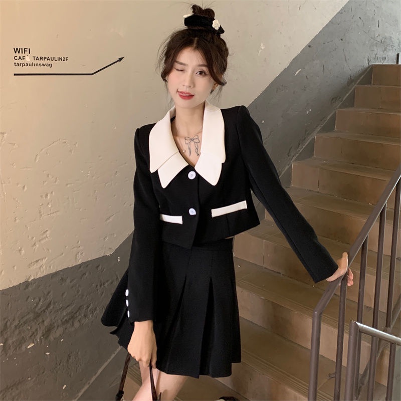 Áo Khoác Vest Tay Dài Dáng Rộng Thiết Kế Mới Thanh Lịch Cho Nữ