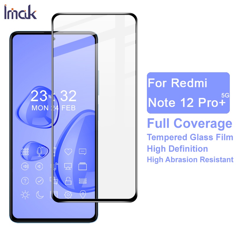 Kính cường lực Imak Redmi Note 12 Pro Plus 5G chính hãng Redmi Note12 Explorer / Discovery 5G Full Keo dán bảo vệ màn hình