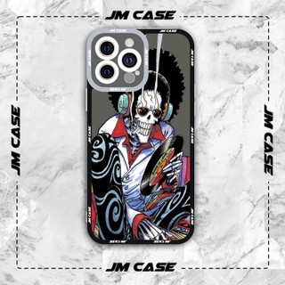 Ốp lưng iphone samsung xiaomi oppo cạnh vuông JMCase Brook Anime Manga One Piece