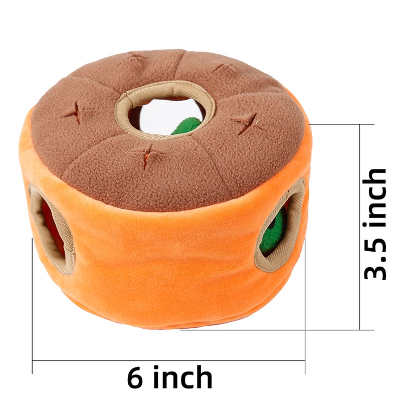 HamshMoc Đồ Chơi Nhai Gặm Tương Tác Bằng Vải Bông Mềm Mại Hình Tô Thức Ăn Cho Cún Cưng 9