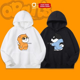 Áo khoác hoodie nỉ siêu rẻ phù hợp nam nữ in hình cute