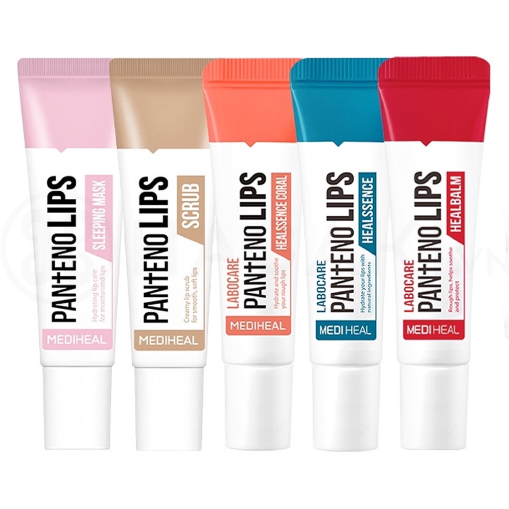 Tẩy Tế Bào Chết Môi và Mặt nạ ngủ Môi Mediheal Pantenolips Scrub