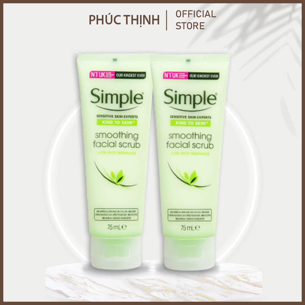 Tẩy Da Chết Simple Kind To Skin Smoothing Facial Scrub 75ml | BigBuy360 - bigbuy360.vn