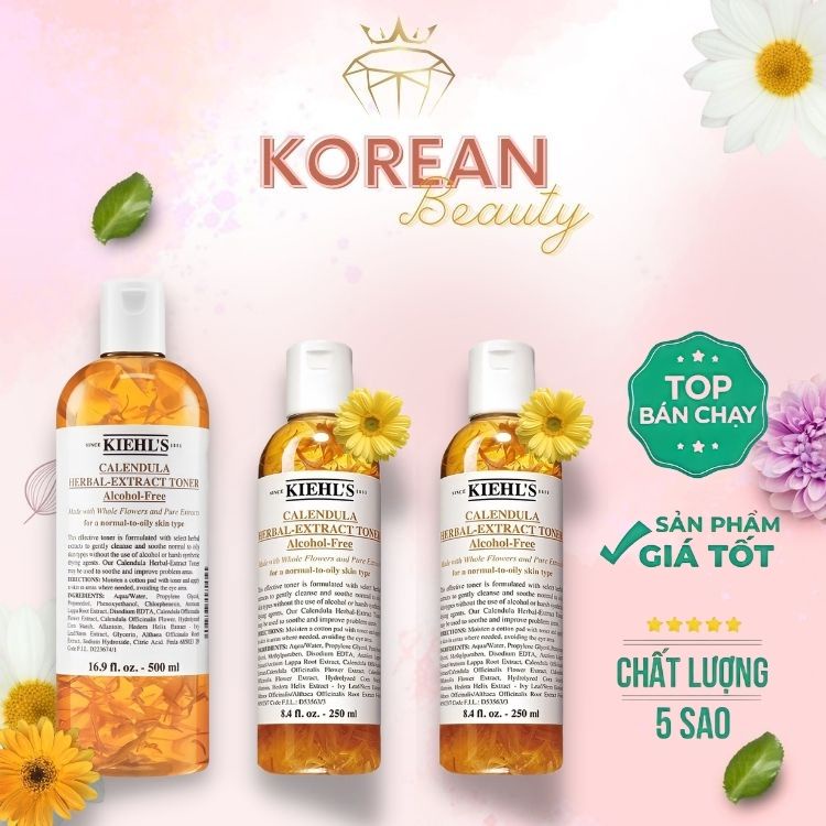 Toner Hoa Cúc Kiehls, Toner Kiehls 500ML, Nước cân bằng hoa cúc chính hãng