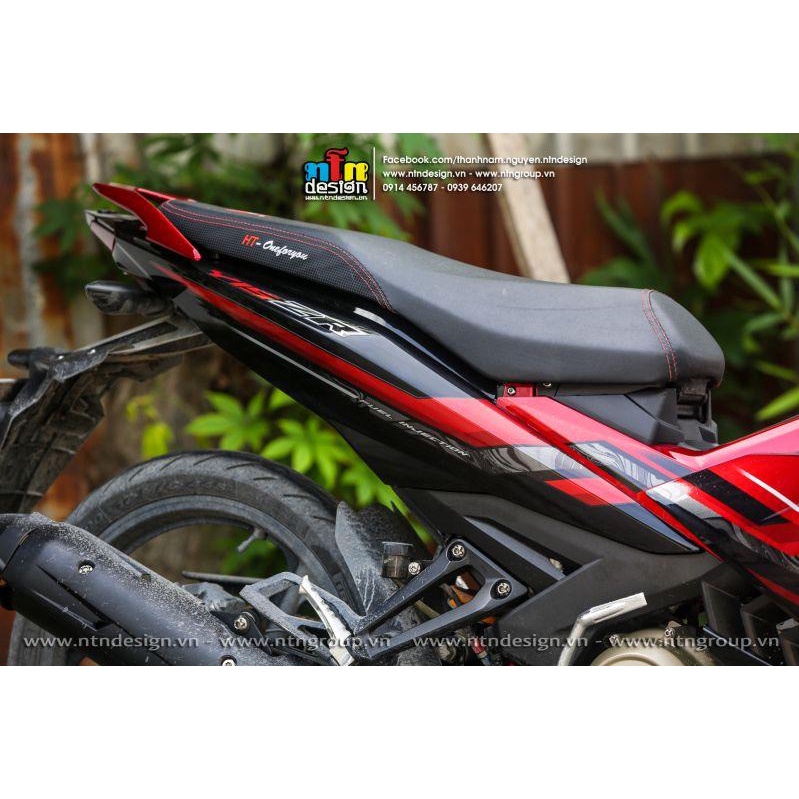 TEM RỜI mẫu Y15ZR 2022 họa tiết bắt mắt cho Exciter 150 đỏ đen