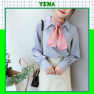 Khăn Lụa Quàng Cổ Nữ Buộc Tóc Thắt Nơ Quấn Túi 9x98 cm K9D01
