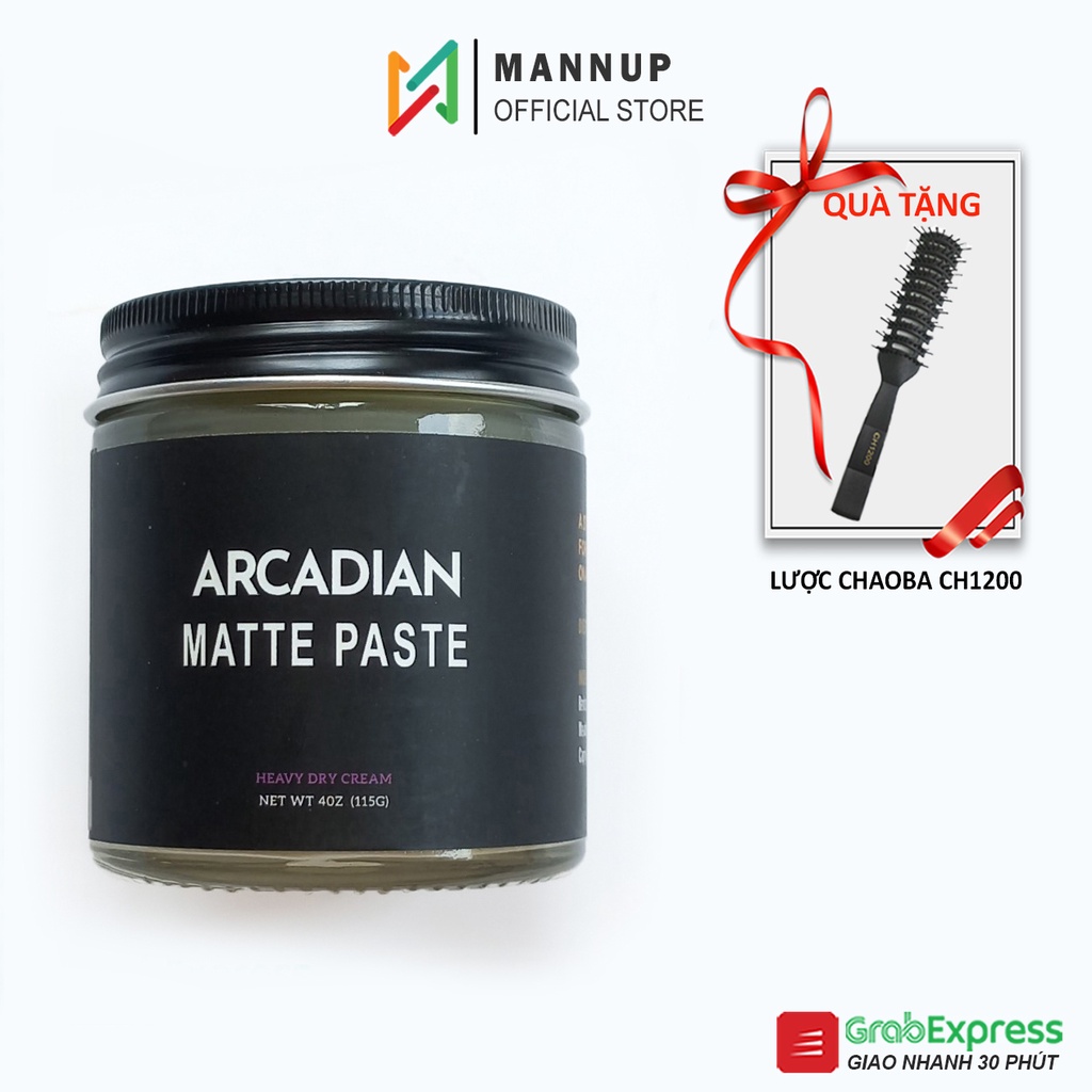 Sáp Vuốt Tóc Arcadian Matte Paste - Wax Tạo Kiểu Cao Cấp, Mùi Thơm Dễ Chịu