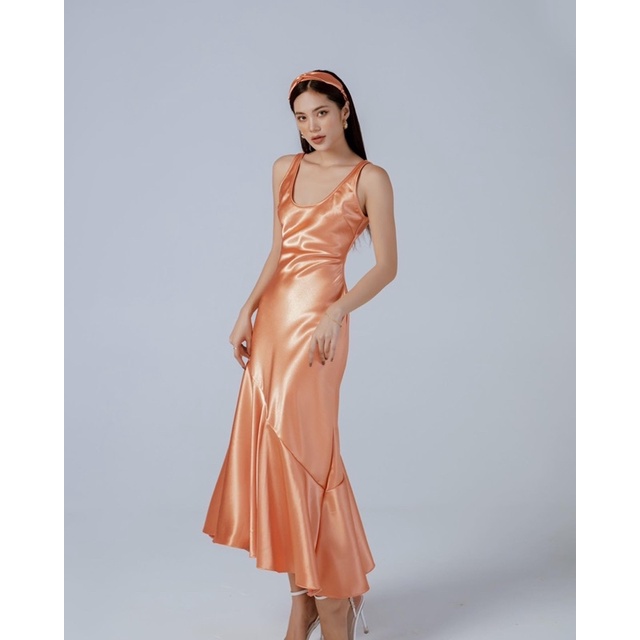 đầm lụa lady xoè đuôi cá