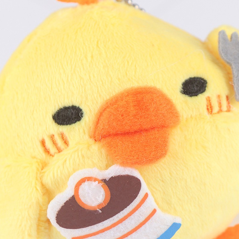 Móc Khóa Hình Chú Gà Nhồi Bông 7CM Dễ Thương JP5