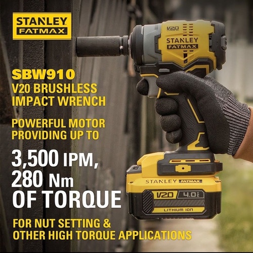 Thân máy vặn bulong Stanley thế hệ mới Fatmax V20 BL SBW91-KR0K  - CHÍNH HÃNG