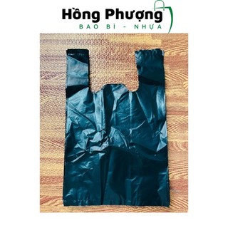1kg bịch bọc túi nilong màu đen 2 quai đủ size