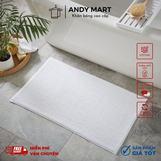 Thảm chân khách sạn dày dặn thấm hút tốt 100% cotton nhiều màu đa dạng Andy Mart TCC02
