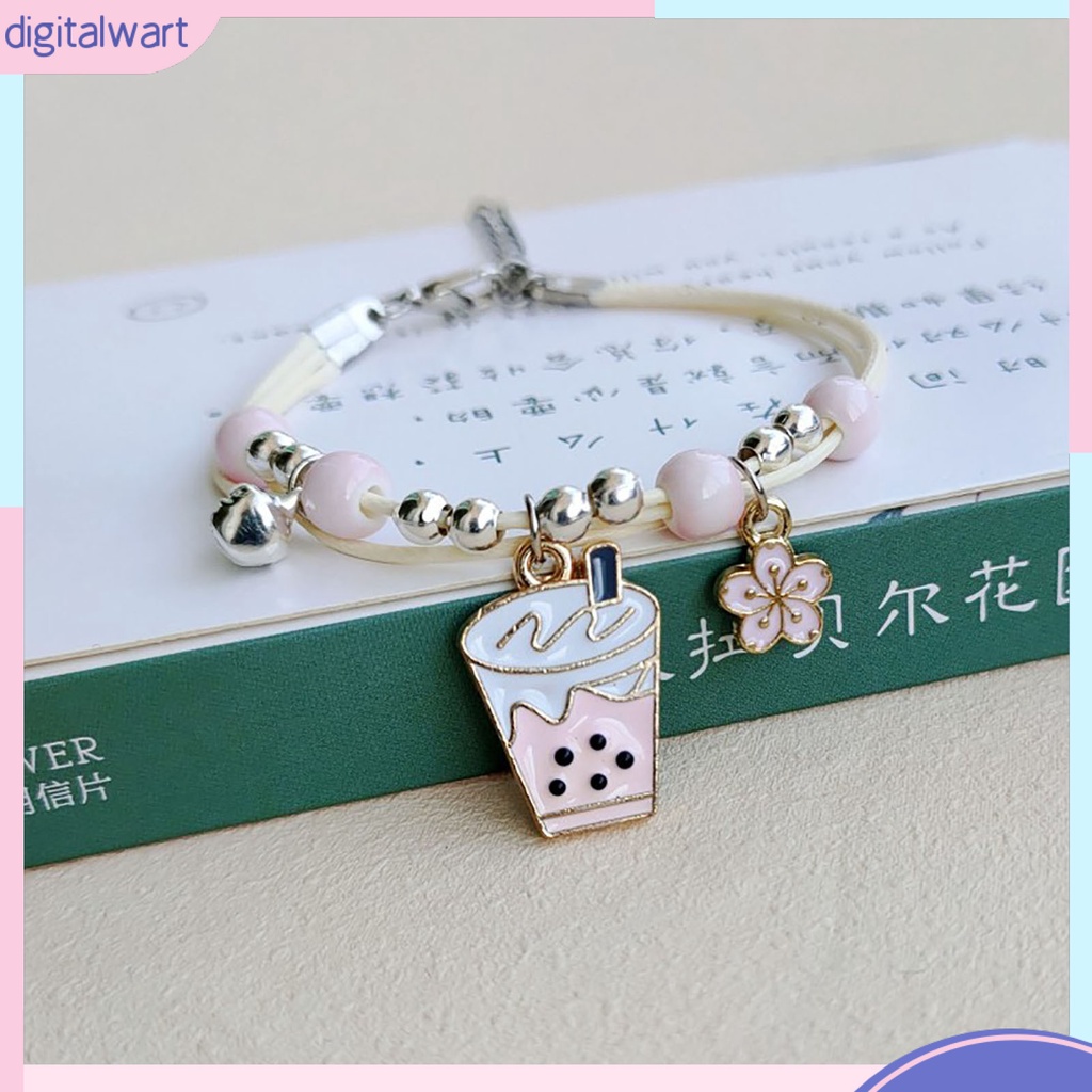 |Đào| Vòng Đeo Tay Tối Giản Bằng Hợp Kim Hình Thỏ Hoạt Hình Xinh Xắn Thời Trang Cho Bé Gái