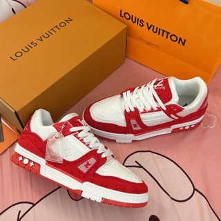 GIÀY LV RED WHITE LAI AU SC [ Full Box + Free Ship ]