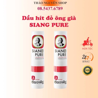 Ống hít đỏ thông mũi ông già siang pure 2 Đầu Thái Lan