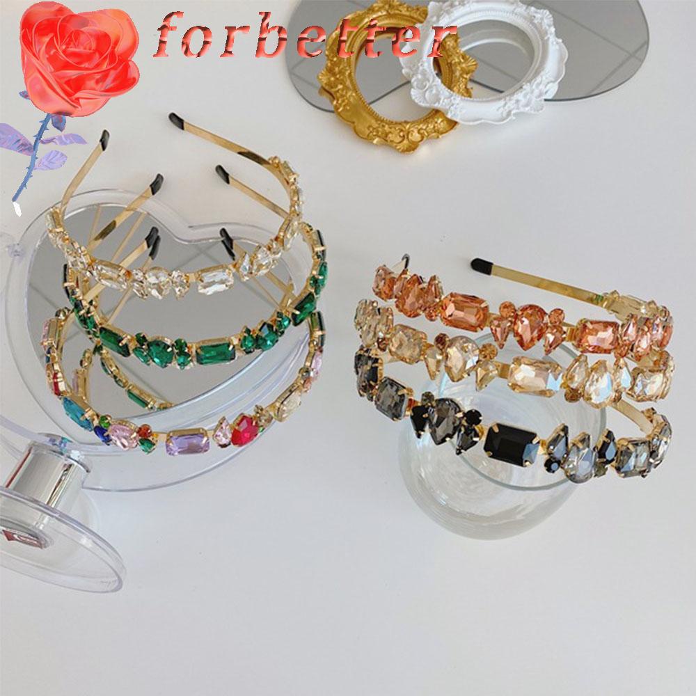 Băng Đô Đính Đá Nhiều Màu Thời Trang Cho Nữ