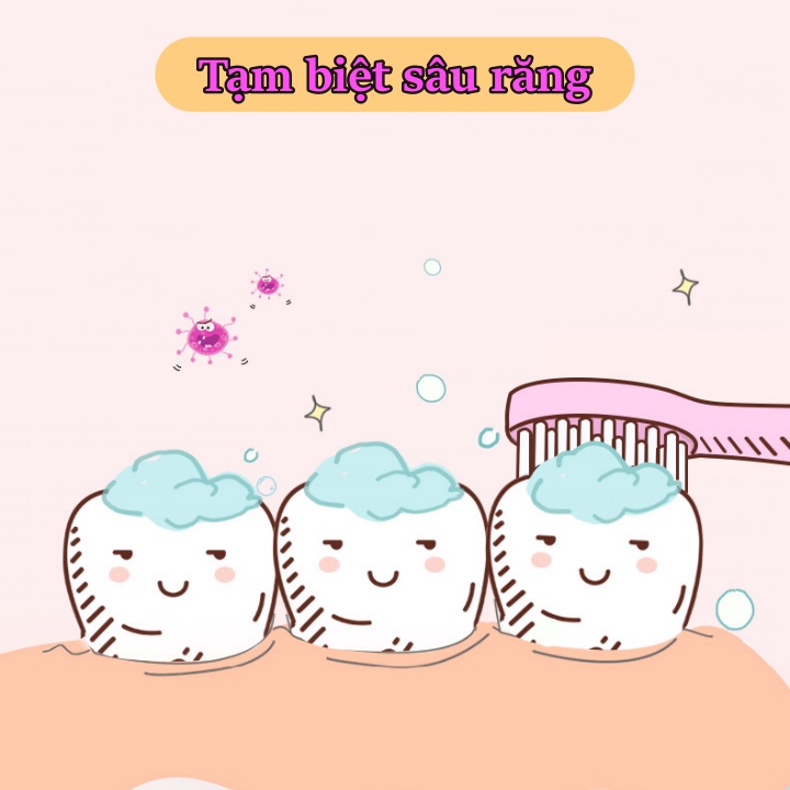 Bàn chải điện cho bé thông minh Pin tiểu dùng 365 ngày kèm 5 đầu bàn chải HILTON-W9