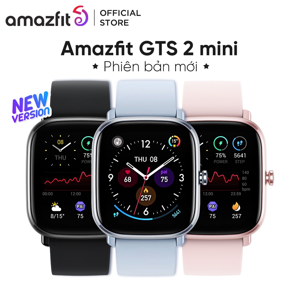 Đồng hồ thông minh Amazfit GTS 2 mini (phiên bản mới) - Hàng Chính Hãng - Bảo Hành 12 Tháng