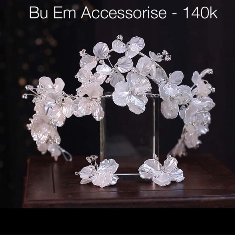 Set bờm xà cừ kèm khuyên