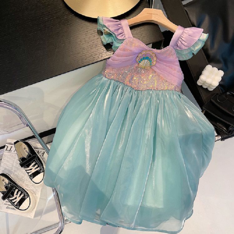 Đầm Công Chúa Không Tay Mùa Hè Phong Cách Phương Tây Mới Nhất Cho Bé Gái