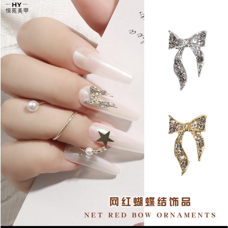 Charm tròn hoa, phụ kiện trang trí móng
