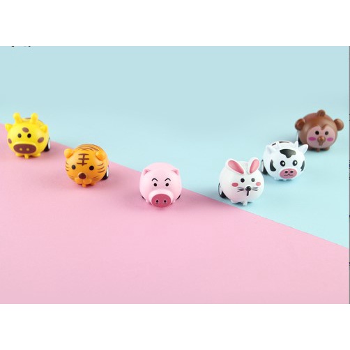Đồ chơi mini chạy đà-thú chạy cót mini-thú nhựa mini cho bé