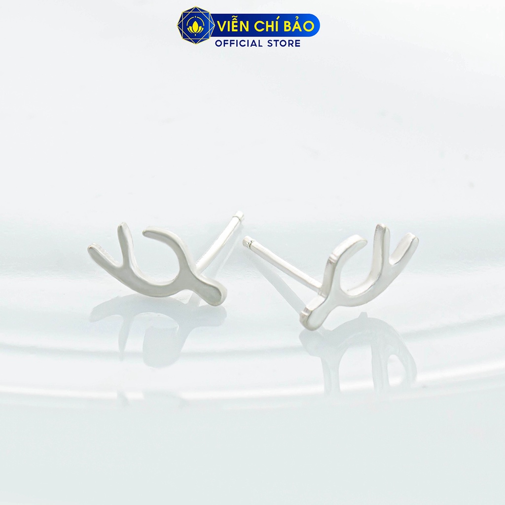 Khuyên tai bạc nữ cành cây chất liệu bạc 925 thời trang phụ kiện trang sức Viễn Chí Bảo E060