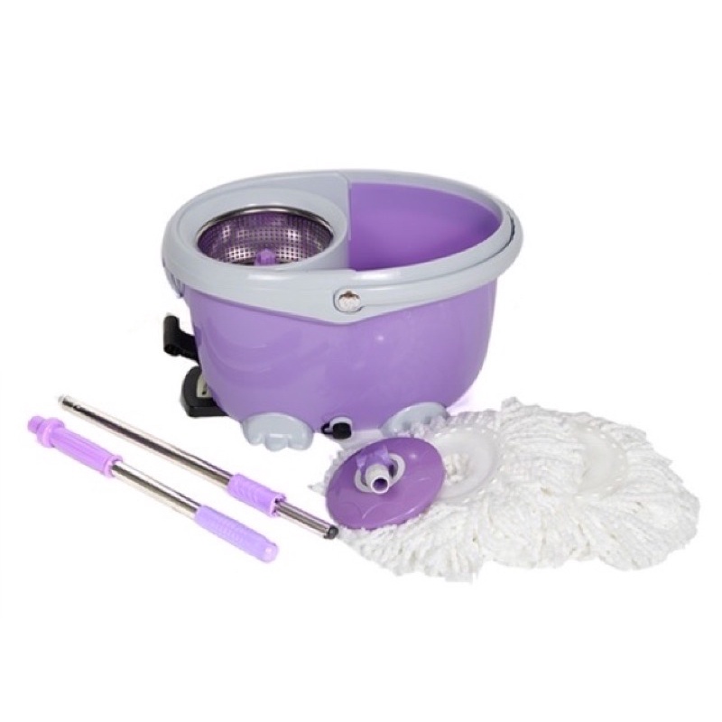 Bộ Chổi Lau Nhà Song Anh Easy Mop 3 Chức Năng Lồng Inox Có Chân Đạp,Núm Giặt Và Van Xả Bảo Hàng 24 Tháng