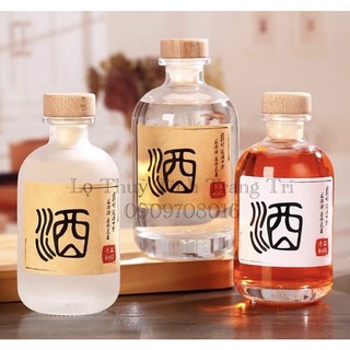 Chai thuỷ tinh/bình thuỷ tinh đựng rượuu cao cấp 100ml 250ml 500ml