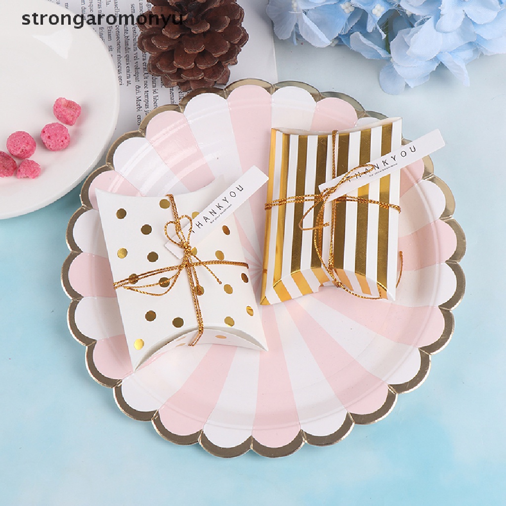 Bộ 10 Hộp Quà Đựng Bánh Kẹo Hình Gối Xinh Xắn