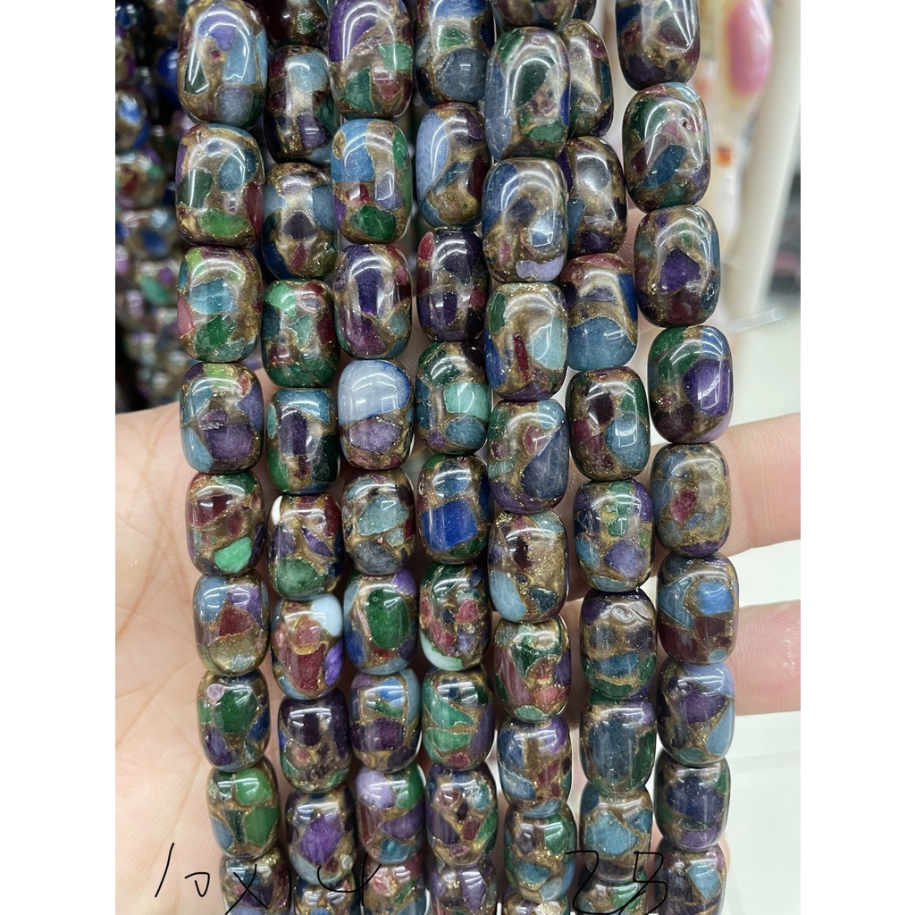 Chuỗi Hạt Đá Cloisonne Jaspers Nhiều Màu Sắc Dùng Làm Trang Sức Thủ Công