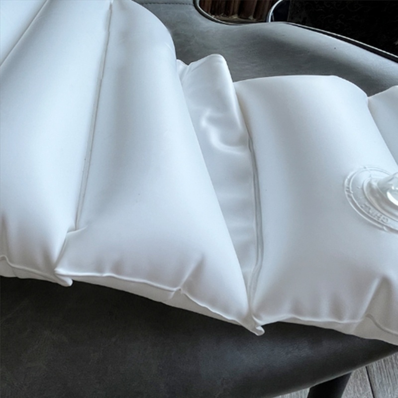 Gối Tựa Lưng Bơm Hơi Bằng Polyester Tiện Dụng Mang Theo Du Lịch Cắm Trại
