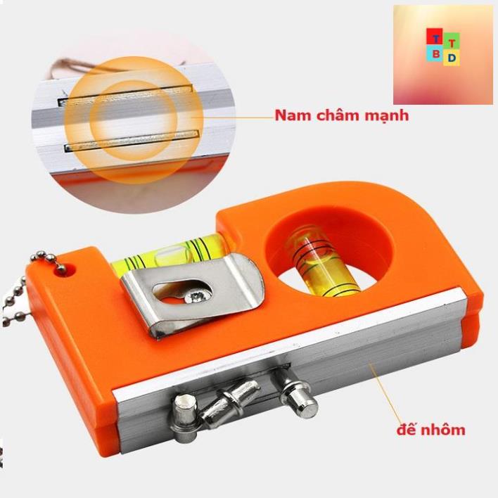 THƯỚC THỦY CÓ NAM CHÂM MINI MÓC KHÓA