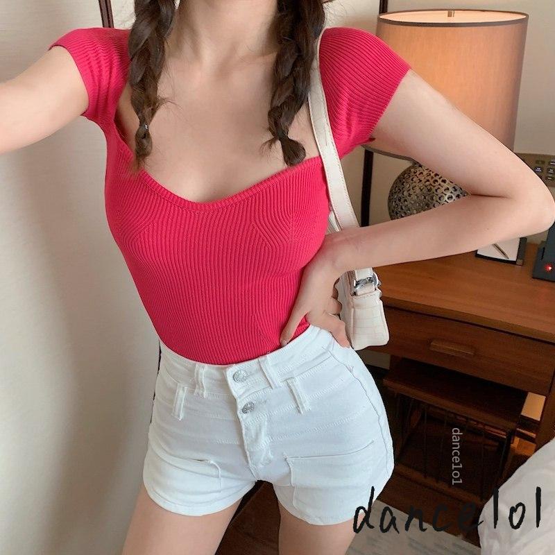 Áo Thun Nữ Tay Ngắn Khiêu Vũ 1O1- Thời Trang Mùa Hè Gợi Cảm