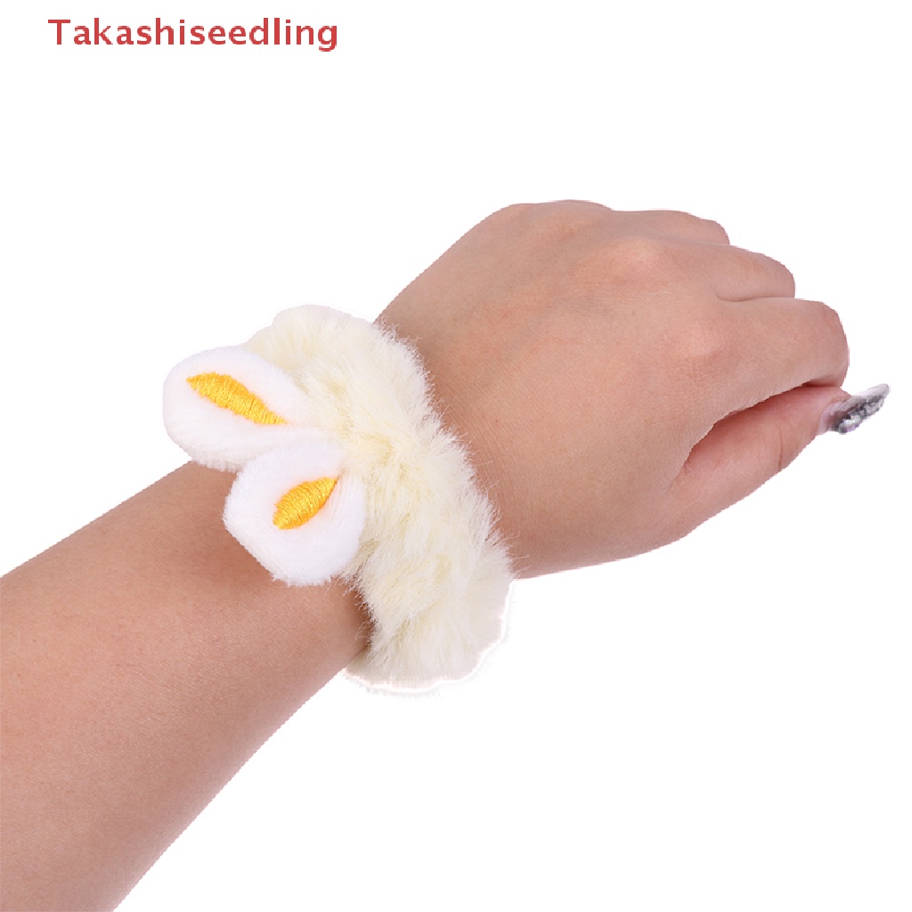 Dây Cột Tóc Tai Thỏ Phủ Lông Màu Sắc Ngọt Ngào Xinh Xắn Cho Nữ