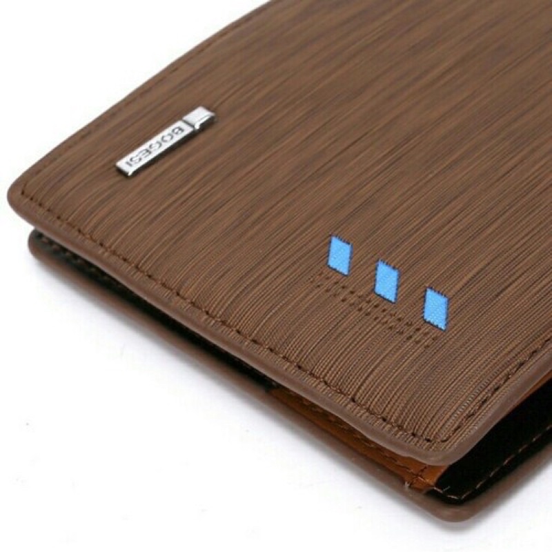 Ví nam ngang Bogesi xếp đôi có nhiều ngăn tiện lợi