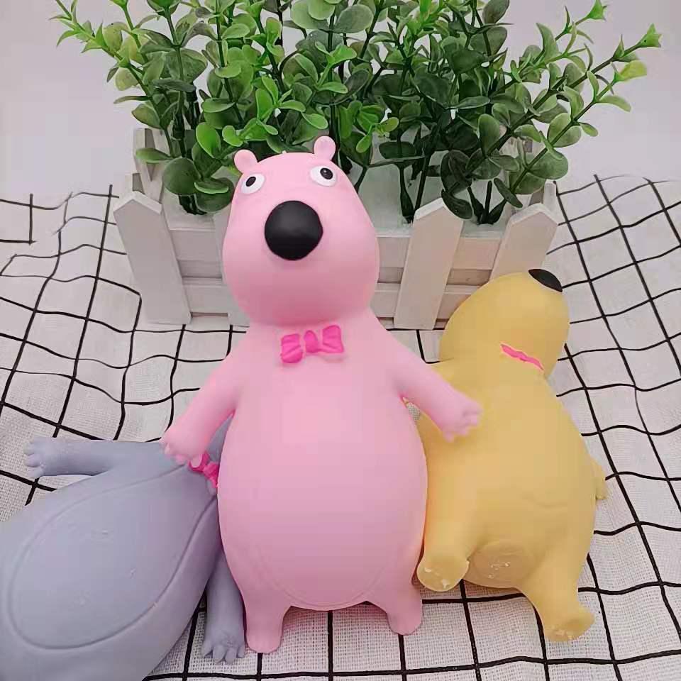 Đồ Chơi Bóp Giảm Căng Thẳng Hình Gấu Dễ Thương Có Nhạc Sáng Tạo Dành Cho Trẻ Em