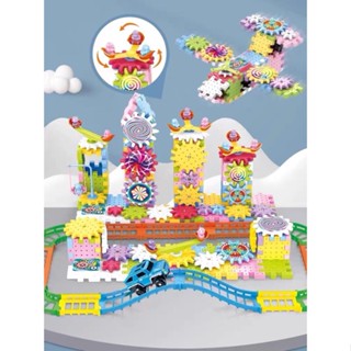 Đồ chơi Lắp ráp lego mô hình xoay bánh răng 83 chi tiết và Bộ xếp hình bánh răng xoay135 chi tiết