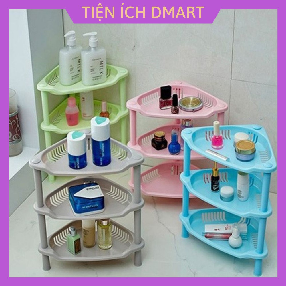 Kệ góc nhà tắm tam giác 2 tầng 3 tầng nhựa Việt Nhật | Kệ để đồ phòng tắm