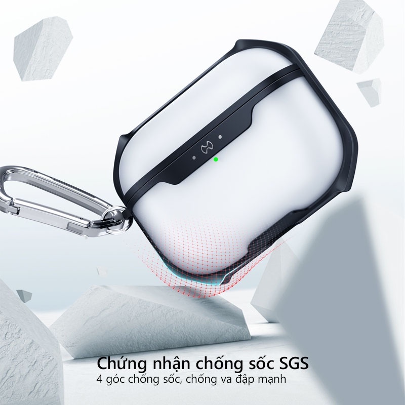Ốp XUNDD dùng cho tai nghe AirPods Pro 2 / AirPods Pro / AirPods 3 / 2 / 1 Chống sốc