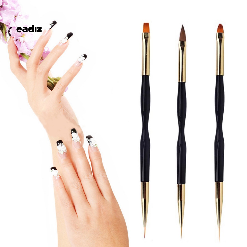 Set 3 Bút Vẽ Móng Hai Đầu Họa Tiết Chấm Bi Có Thể Tái Sử Dụng