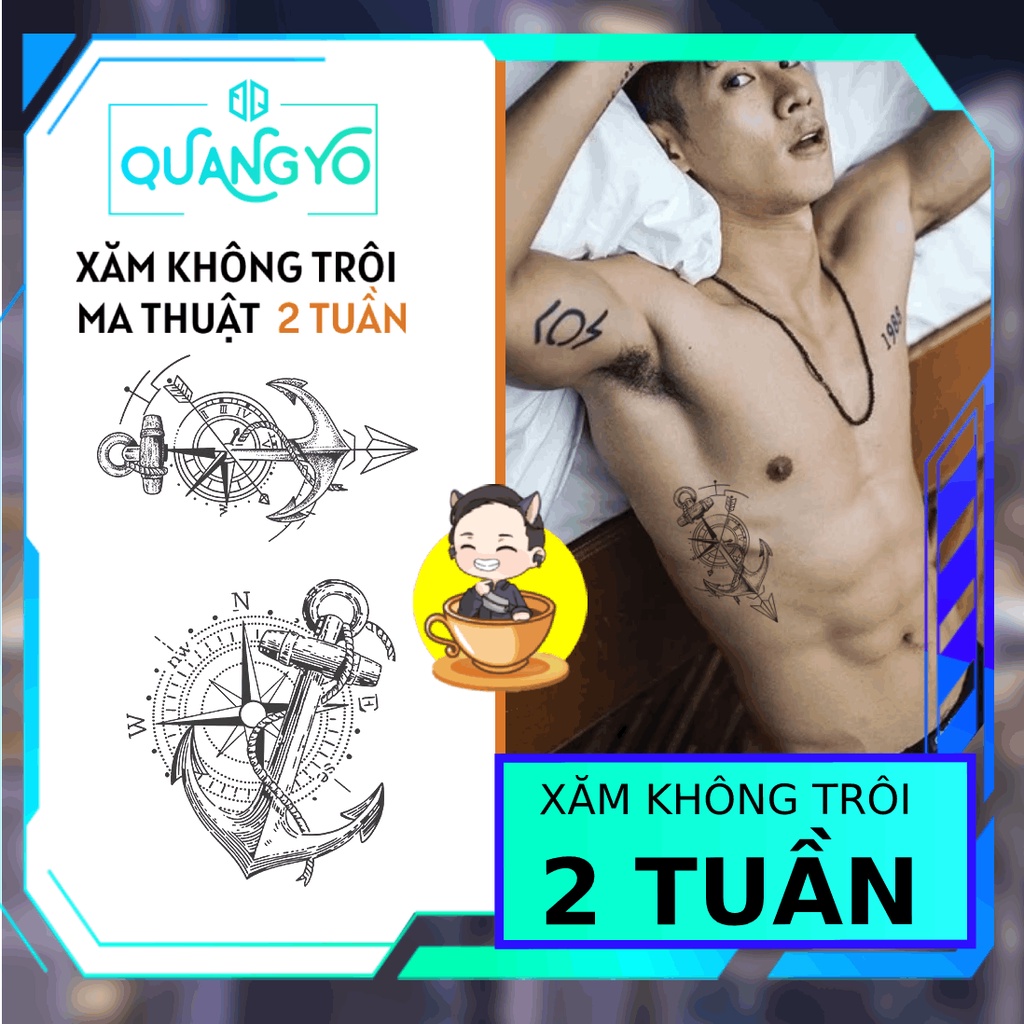 Hình xăm không trôi mỏ neo, anchor la bàn, Xăm giống Inkaholic