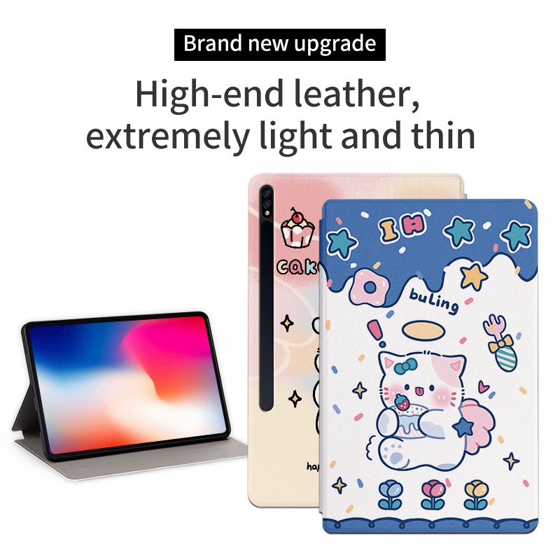 Ốp Máy Tính Bảng Họa Tiết Hoa Dễ Thương Cho Samsung Galaxy Tab S7 FE 12.4 SM-T730 SM-T736B