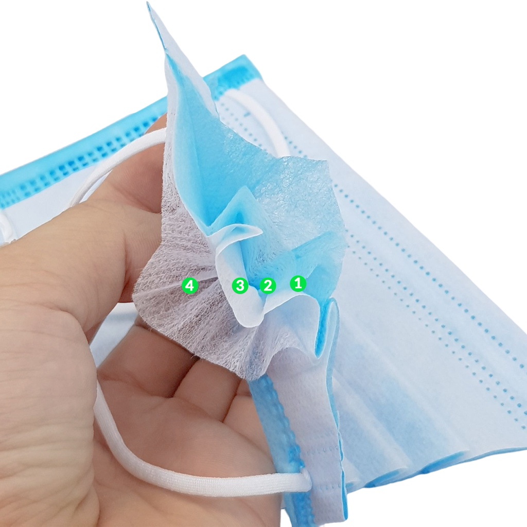 Khẩu trang y tế 4 lớp kháng khuẩn lọc bụi