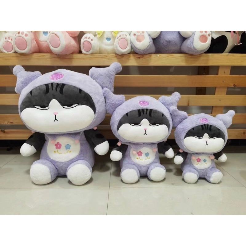 Gấu bông mèo hoàng thượng cosplay kuromi, pikachu nhồi bông