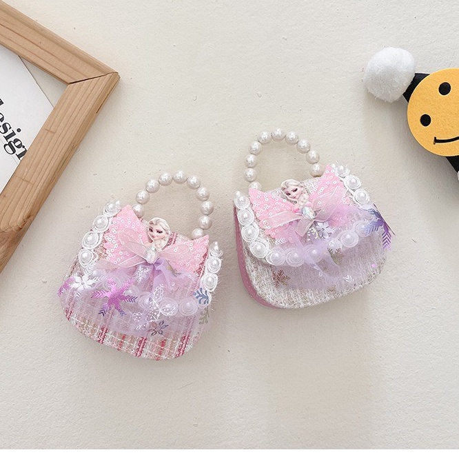 Túi Đeo Chéo Công Chúa Cho Bé Gái WOWKIDS Quai Ngọc Phong Cách Hàn Quốc