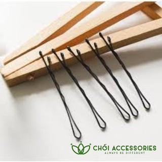 Vỉ 9 ghim tăm màu đen kẹp tóc tạo kiểu nhiều phong cách - Y051